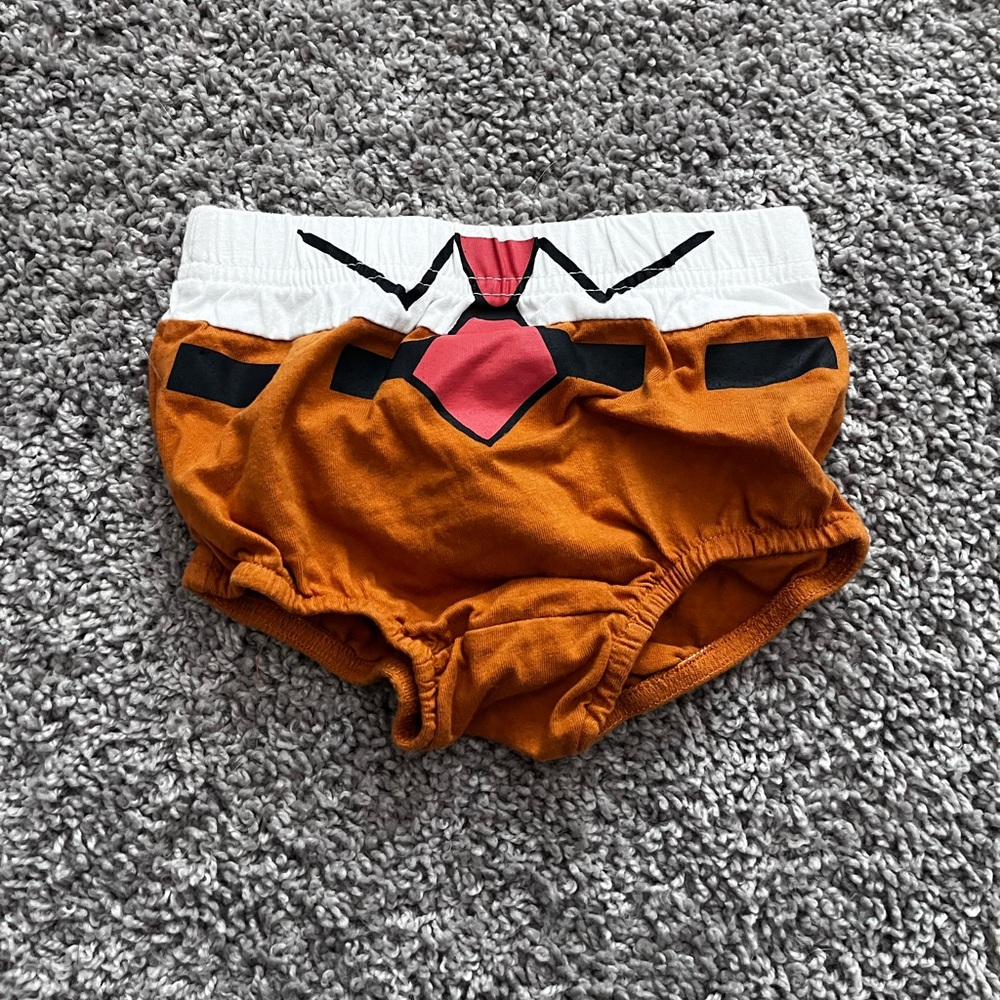 Baby Spongebob Squarepants Bottoms Costume 6 Months 100% Cotton 2000s Costume